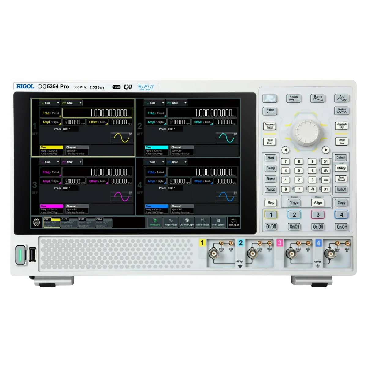 Генератор сигналов произвольной формы RIGOL DG5354 Pro