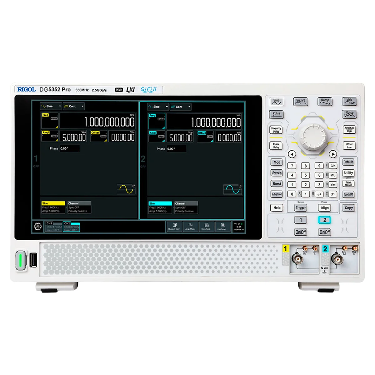 Генератор сигналов произвольной формы RIGOL DG5352 Pro