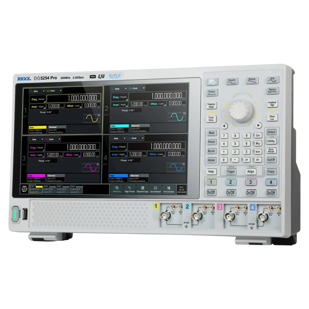 Генератор сигналов произвольной формы RIGOL DG5254 Pro