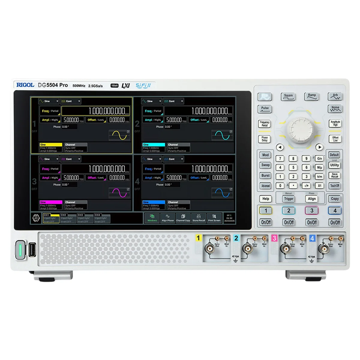 Генератор сигналов произвольной формы RIGOL DG5504 Pro