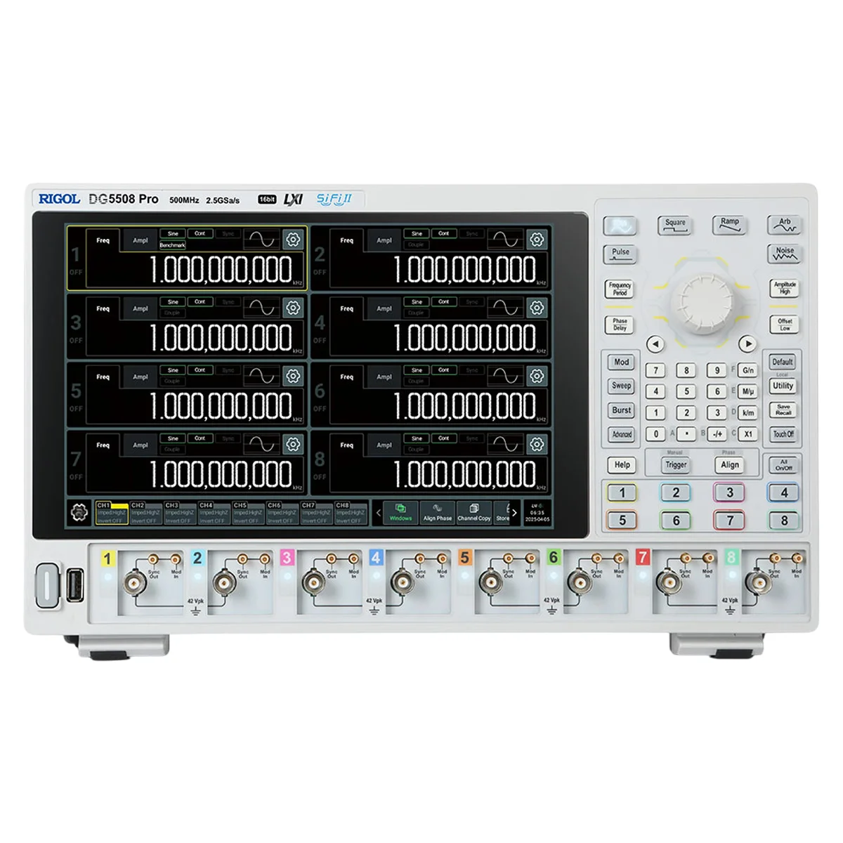 Генератор сигналов произвольной формы RIGOL DG5508 Pro