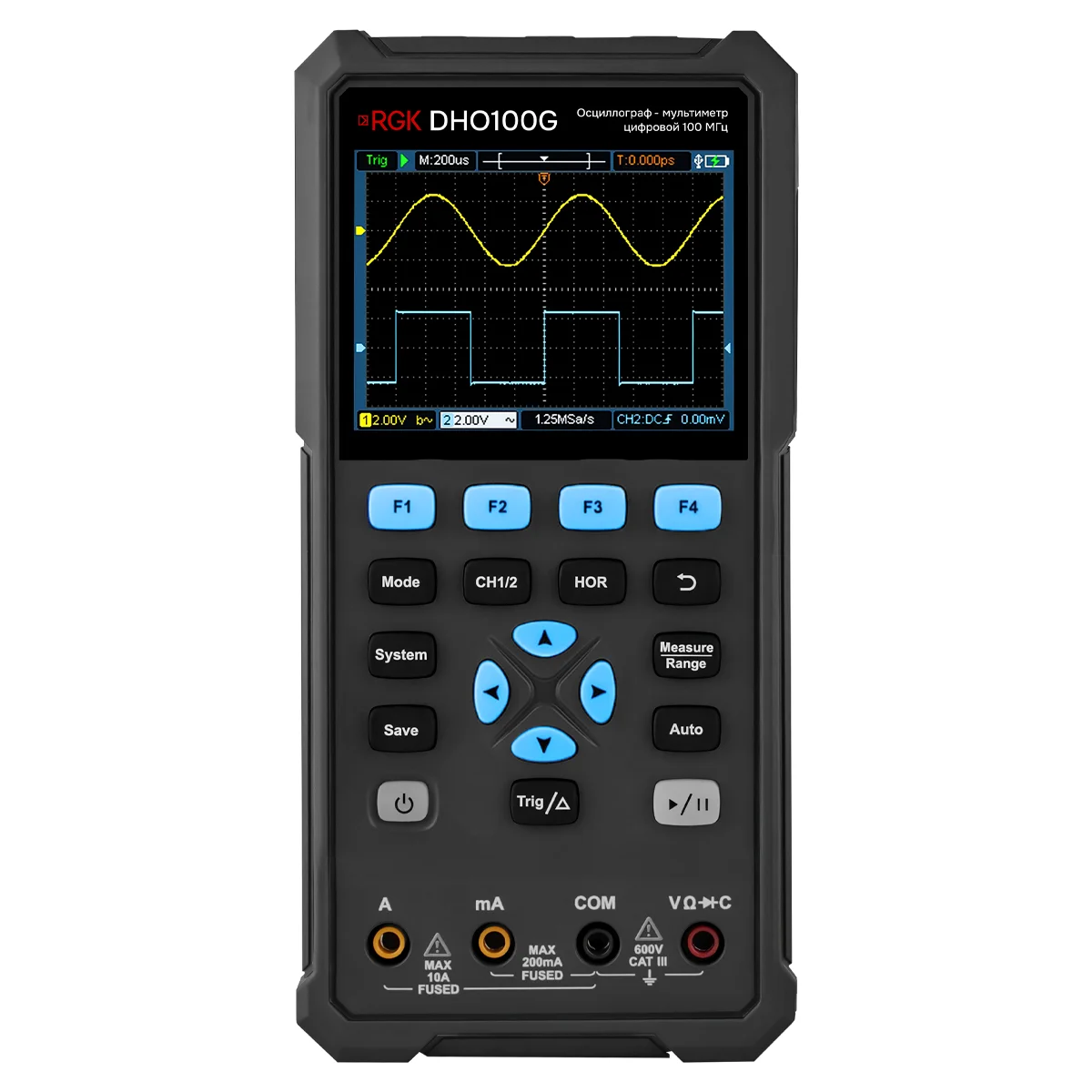 Осциллограф - мультиметр RGK DHO100G с поверкой