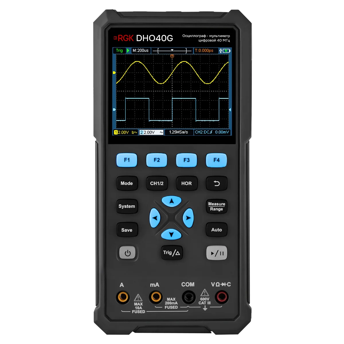 Осциллограф - мультиметр RGK DHO40G с поверкой