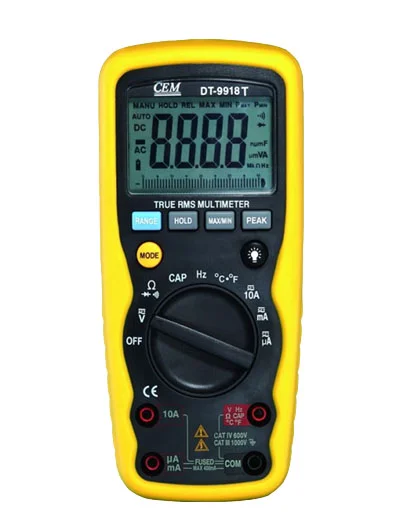 Профессиональный мультиметр CEM DT-9918T